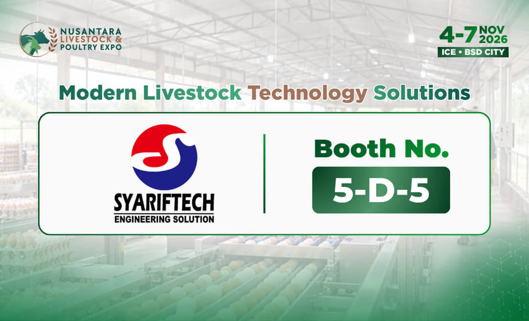 Syariftech Hadir di NLP Expo 2026, Perkenalkan Mesin Sortir Telur untuk Peternakan Modern